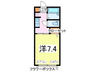 八幡宿駅 徒歩7分 2階の物件間取画像